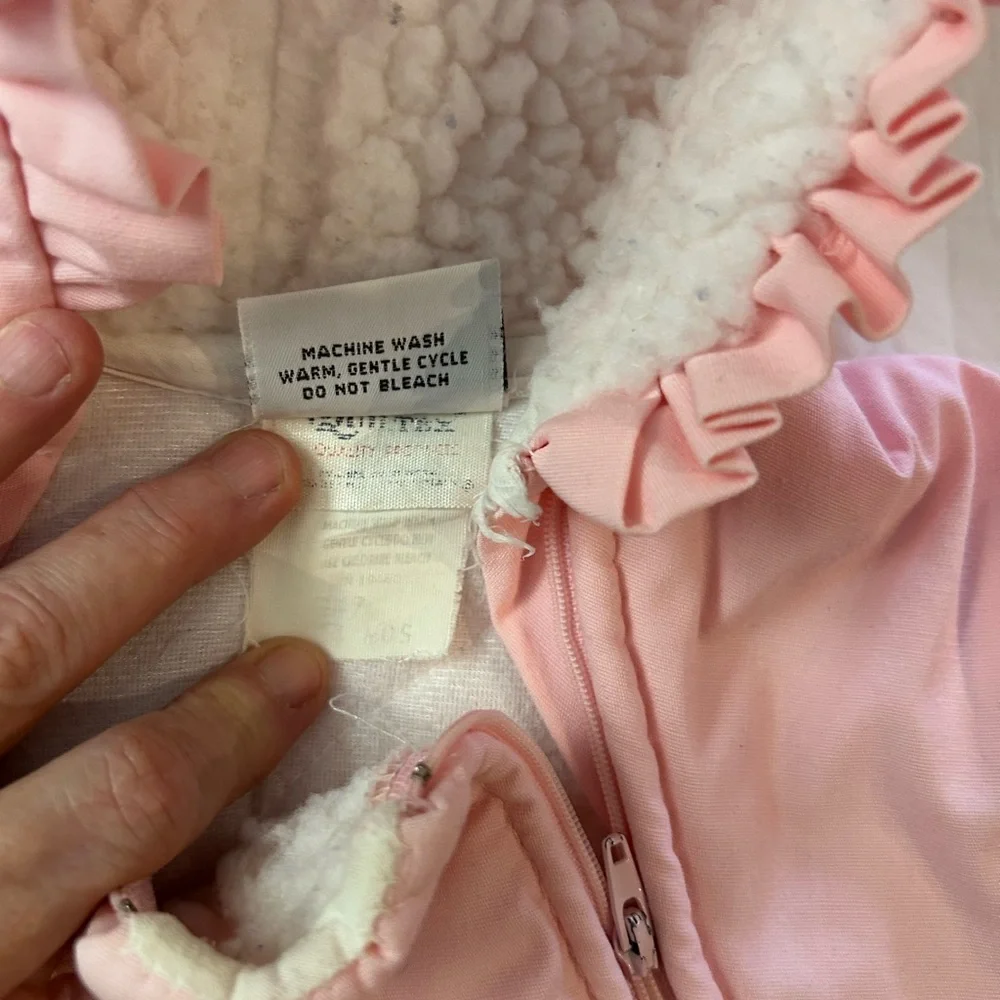 VINTAGE BEATRIX POTTER Quiltex Puddle‎ Duck Pink Snowsuit Infant Embroidered